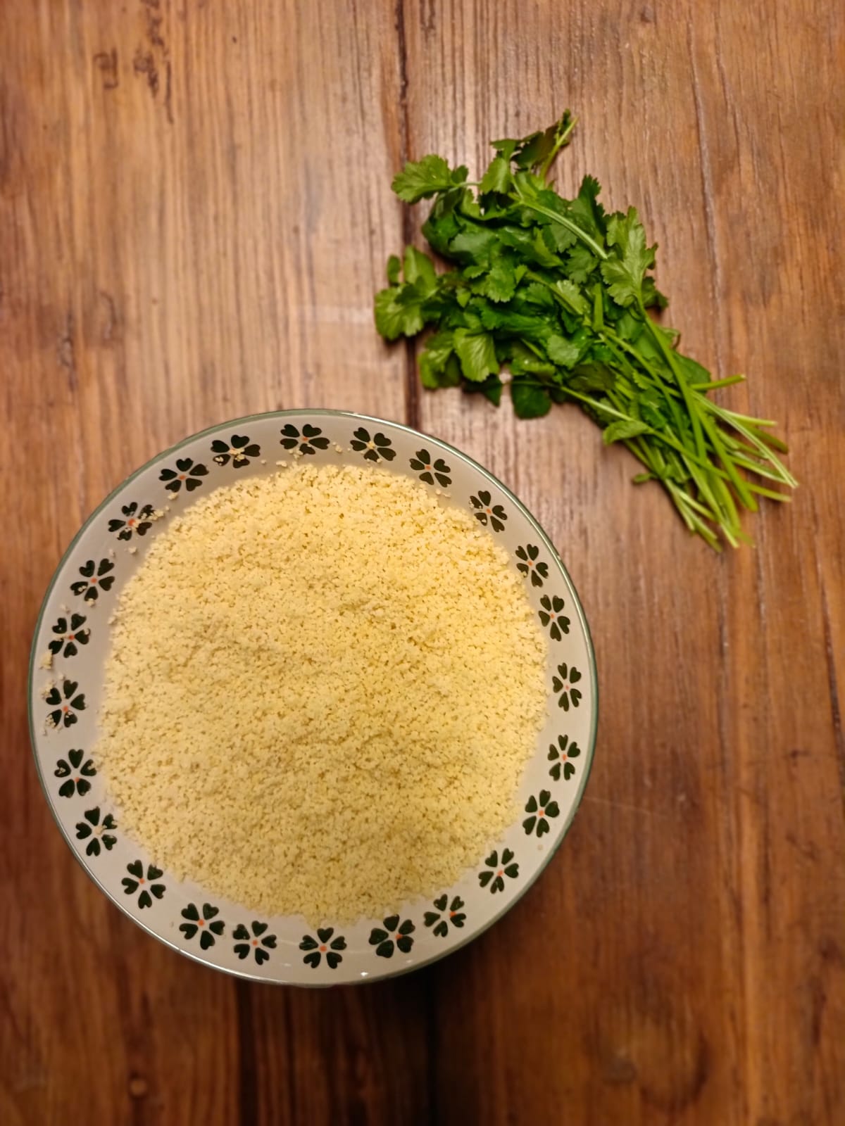 semoule et persil