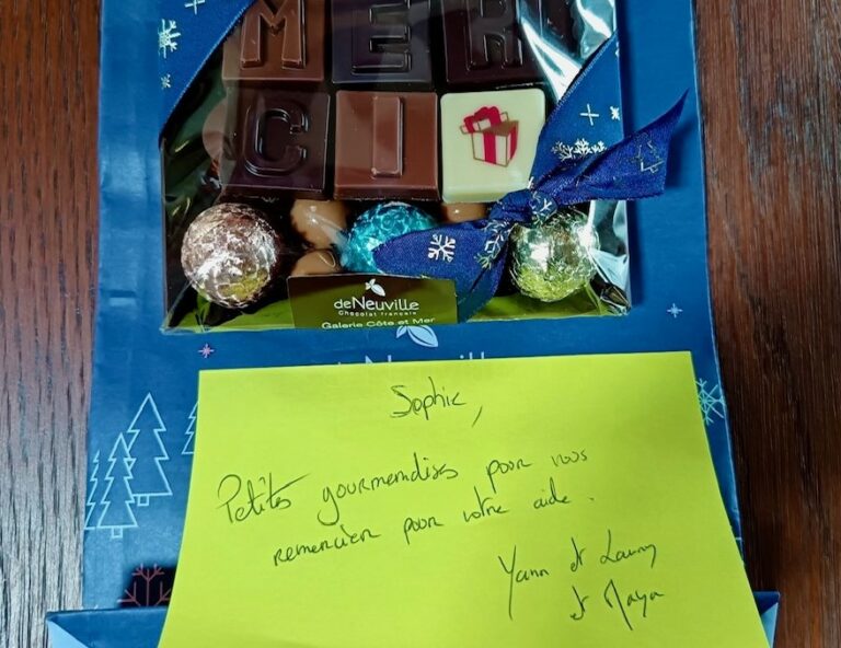 Des mercis et un bon feeling !